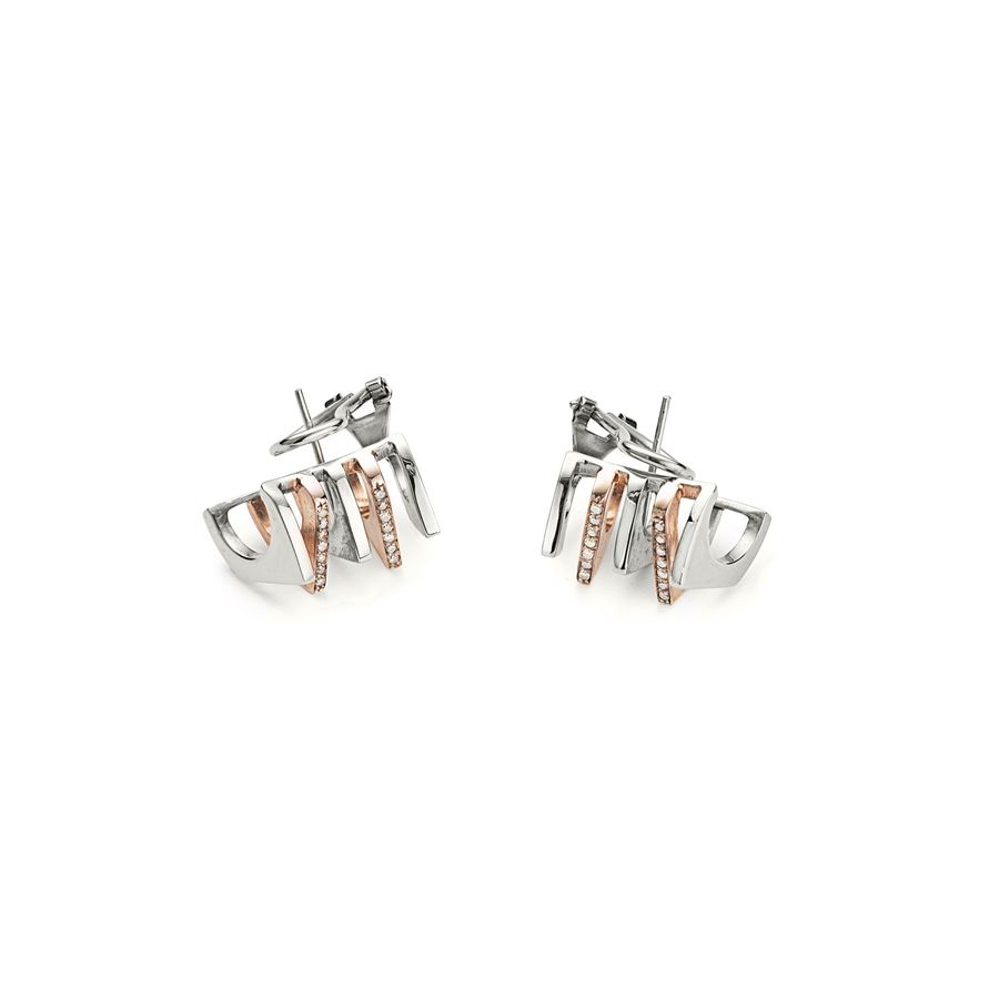 5 elements 'Congiunzioni' earrings CONGIUNZIONI | OR5 CONPARG AU9R CT 0,24